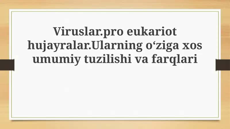 Viruslar: Tuzilishi, Replikatsiyasi va Tibbiy Ahamiyati 1