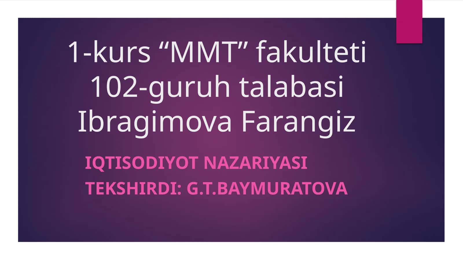 RAQOBAT VA NARXNING SHAKLLANISHI 1