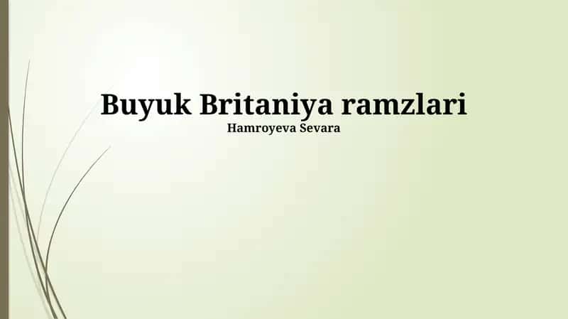 Buyuk Britaniya ramzlari 1