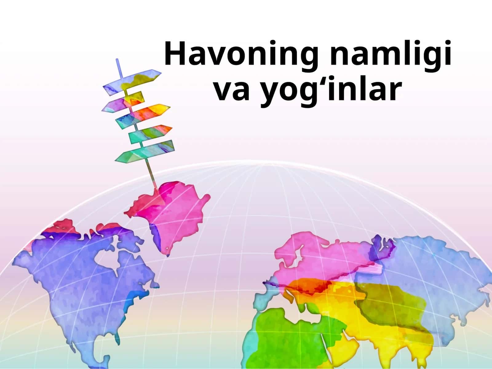 Havoning namligi va yog‘inlar 1
