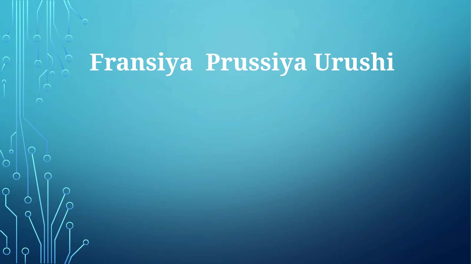 Fransiya Prussiya Urushi 1