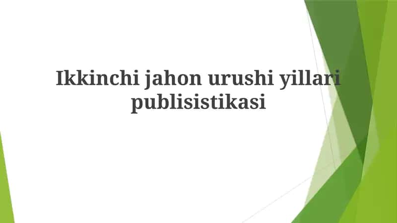 Ikkinchijahonurushiyillaripublisistikasi 1