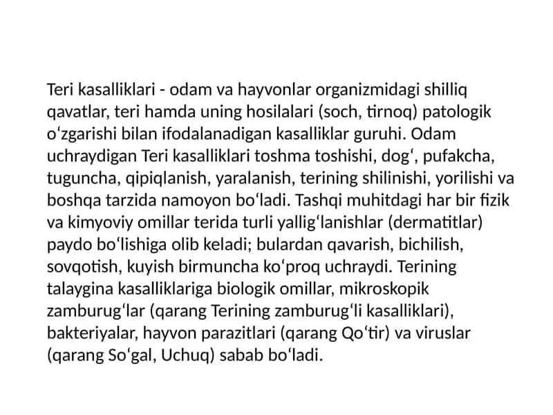 Terikasalliklar 1