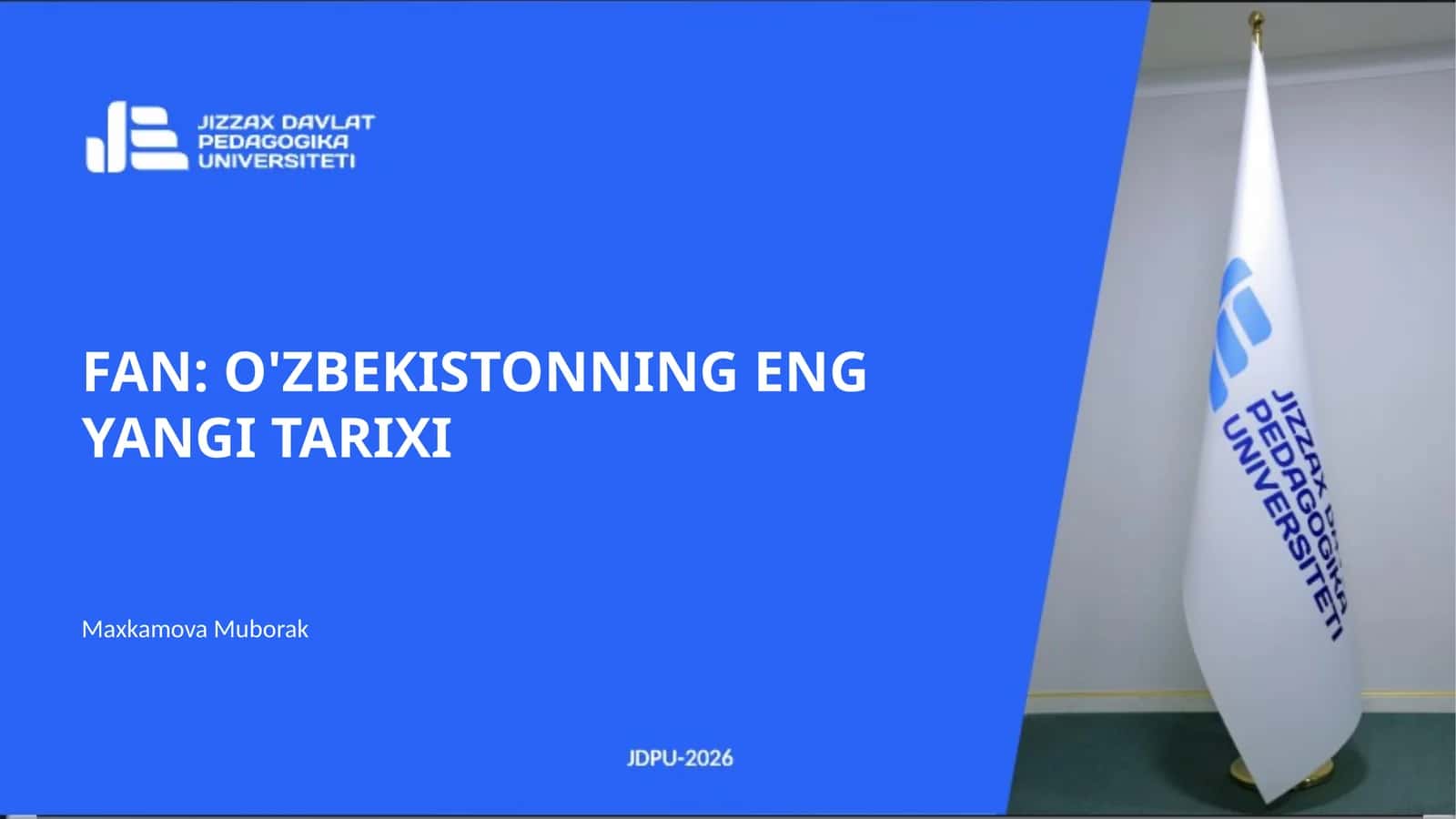 O'ZBEKISTONNING ENG YANGI TARIXI 1