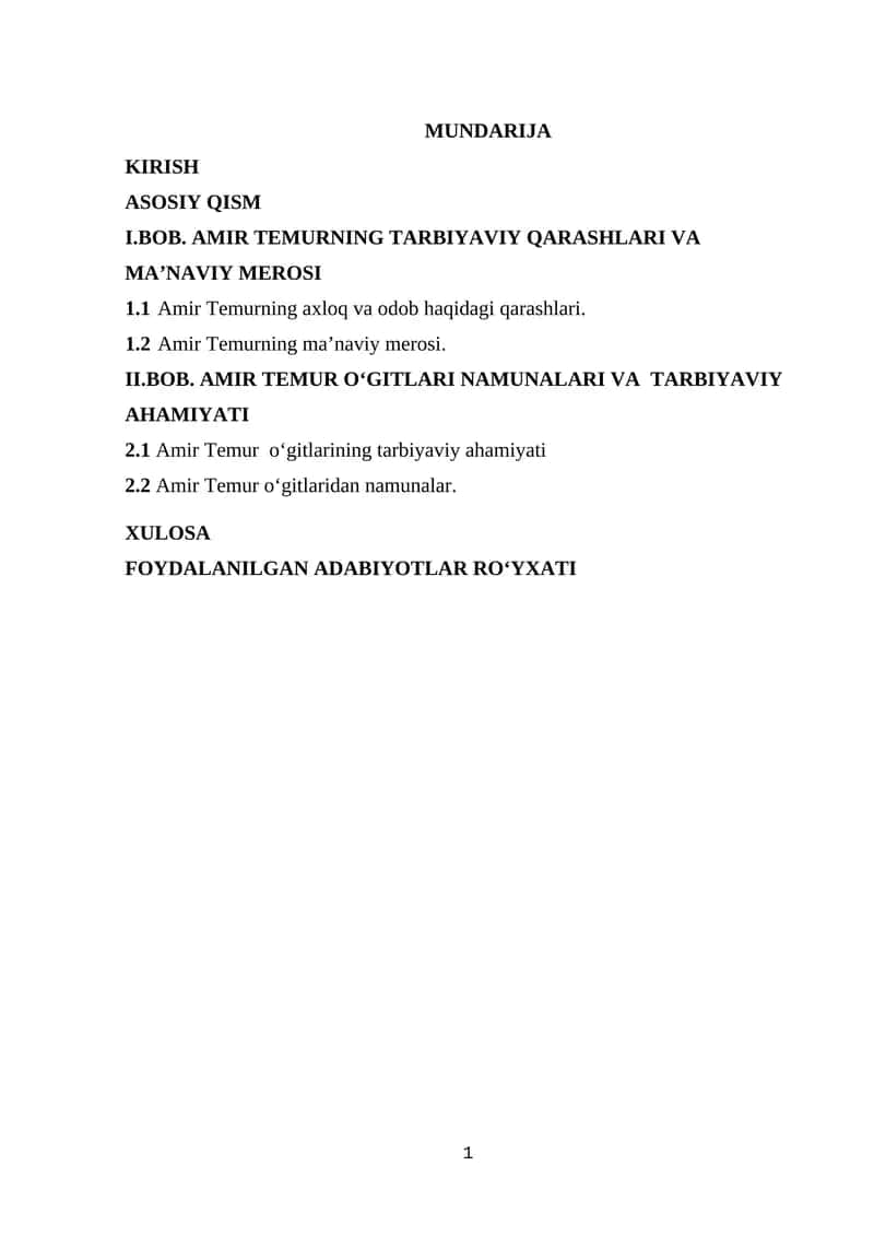 Amir Temur o‘gitlaridan foydalanish 1