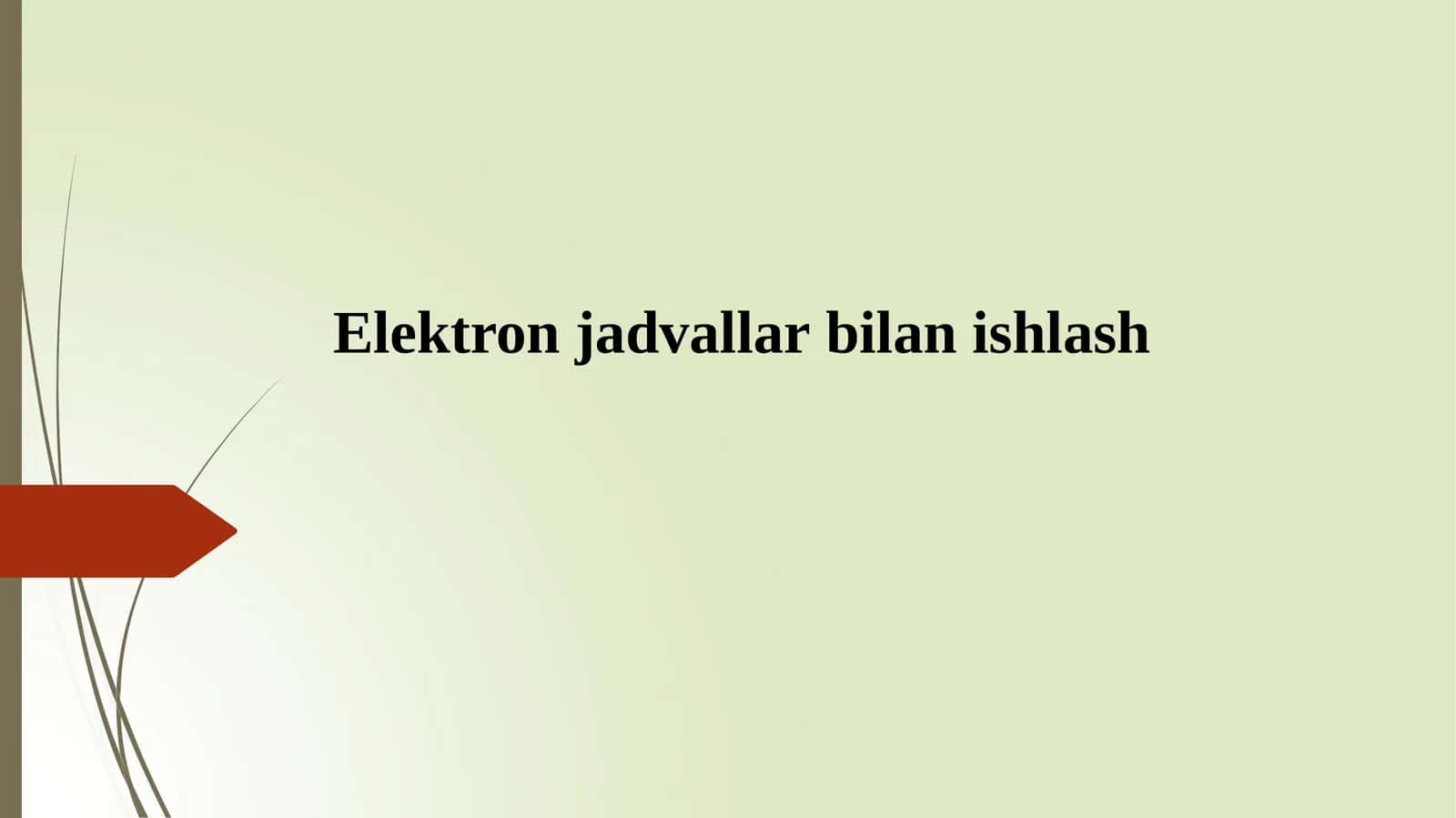Elektronjadvallarbilanishlash 1