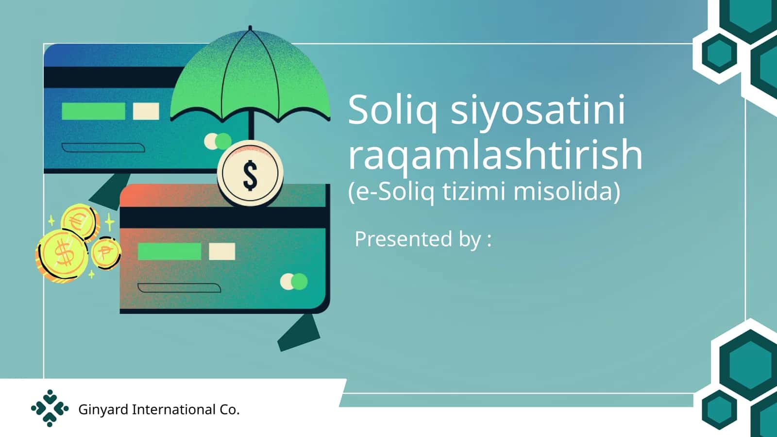 Soliq siyosatini raqamlashtirish 1