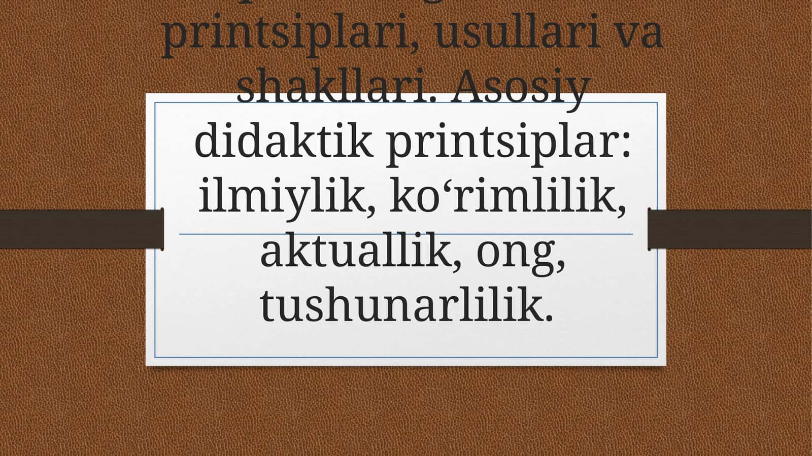 Pedagogikada umumiy ta’lim prinsiplarini matematika o‘qitish jarayoniga qo‘llash 1