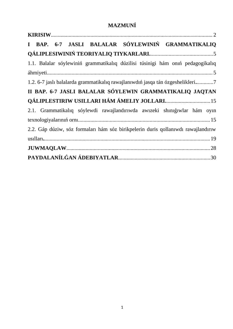 6-7jasli balalar soylewin grammatiklaliq jaqtan qaliplestiriw 1