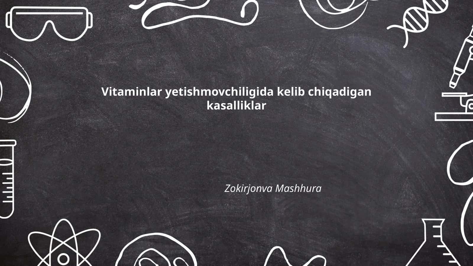 Vitaminlar yetishmovchiligida kelib chiqadigan kasalliklar 1