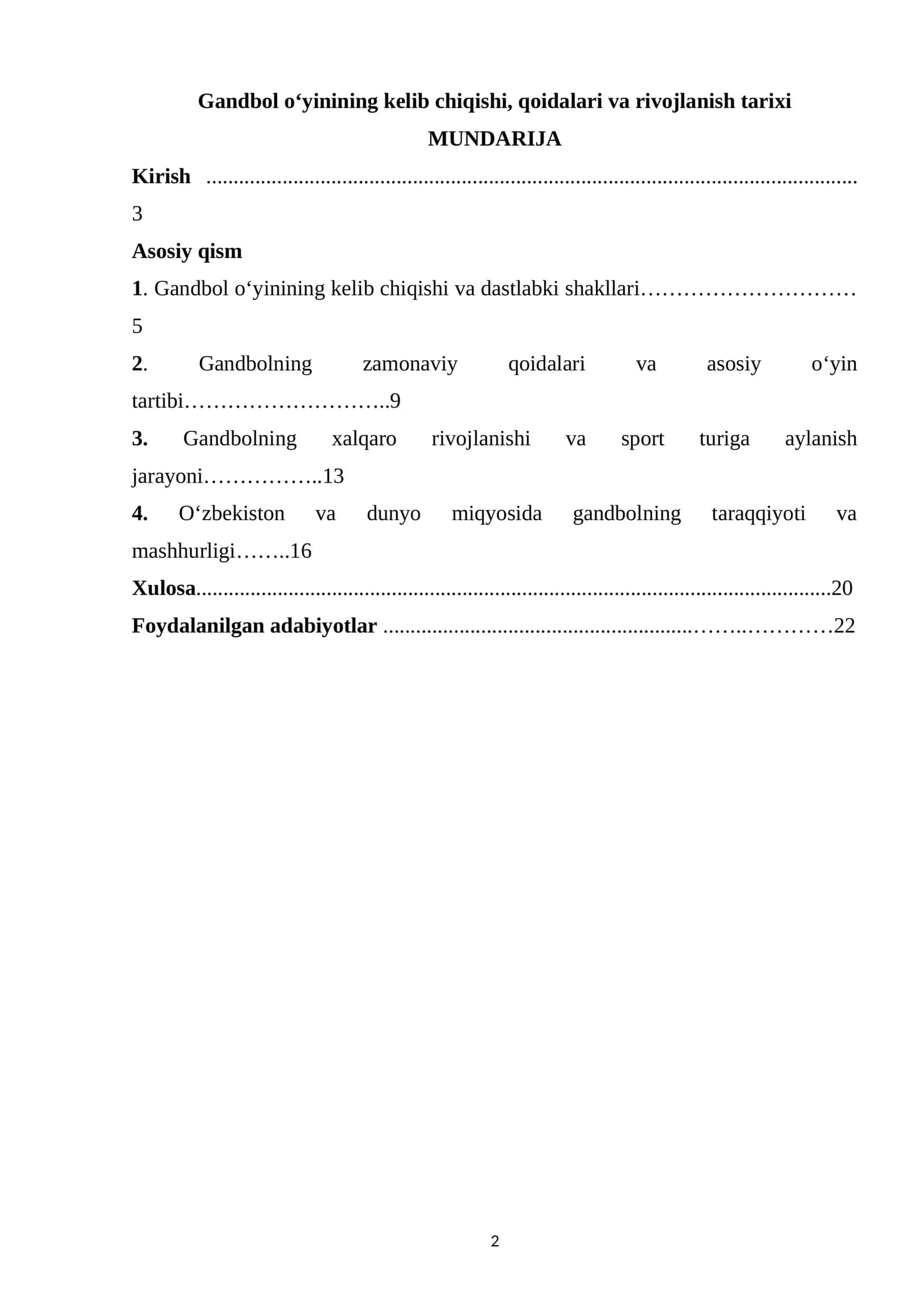 Gandbol o‘yinining kelib chiqishi, qoidalari va rivojlanish tarixi 1