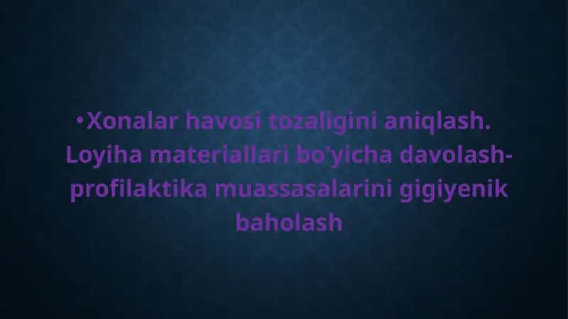 Xonalar havosi tozaligini aniqlash 1