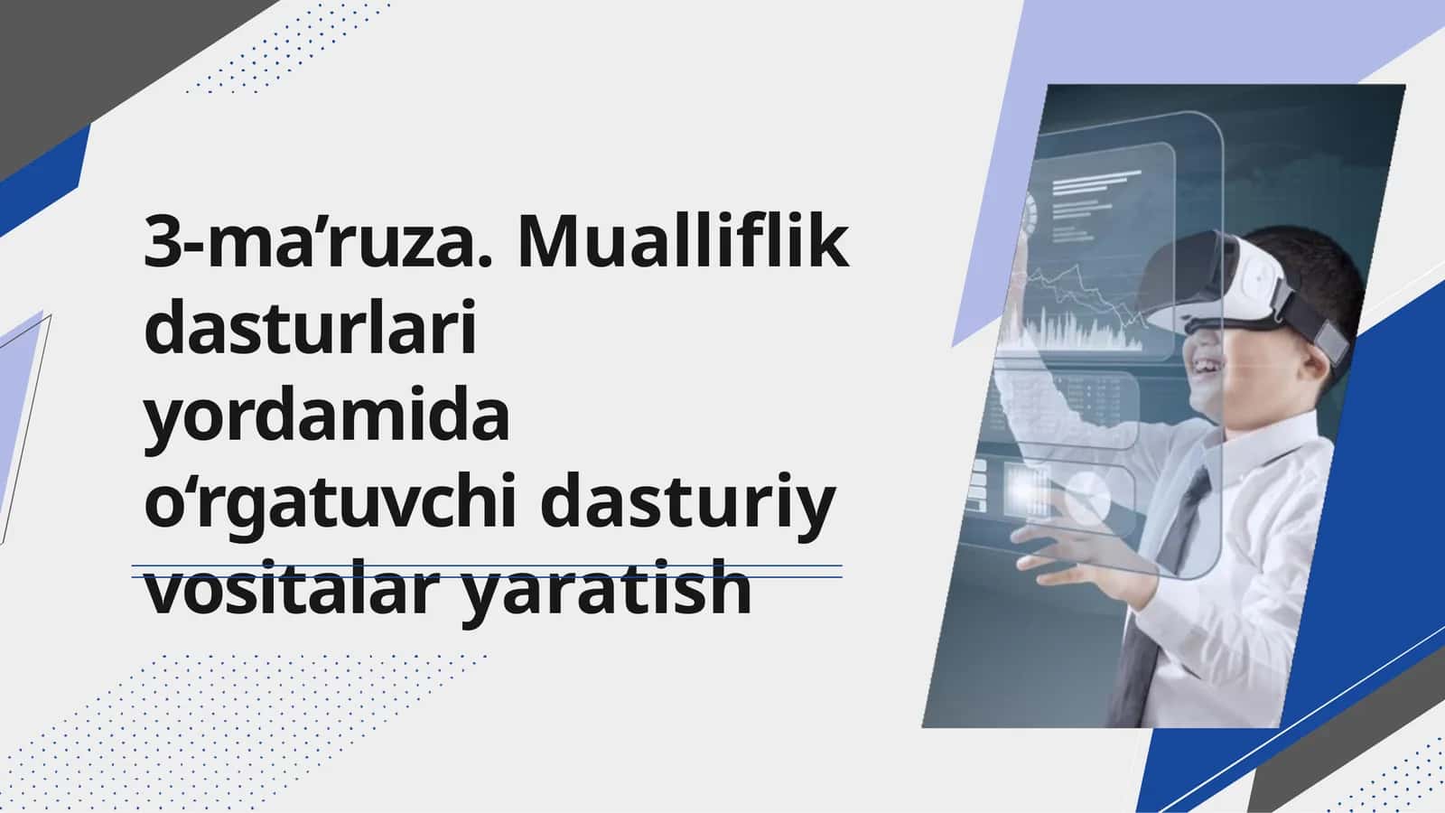 Mualliflik dasturiy yordamida o‘rgatuvchi dasturiy vositalaryaratish 1