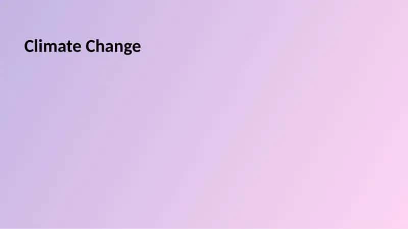 Climate Change 1