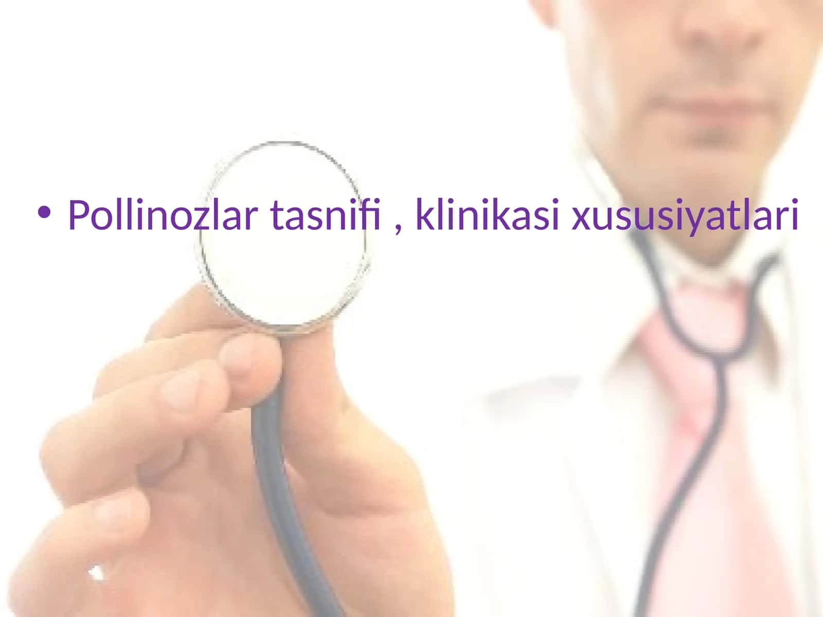Pollinozlar tasnifi, klinikasixususiyatlari 1