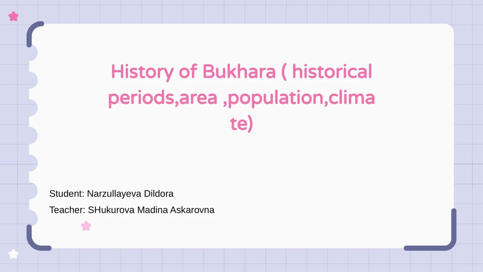 History of Bukhara 1