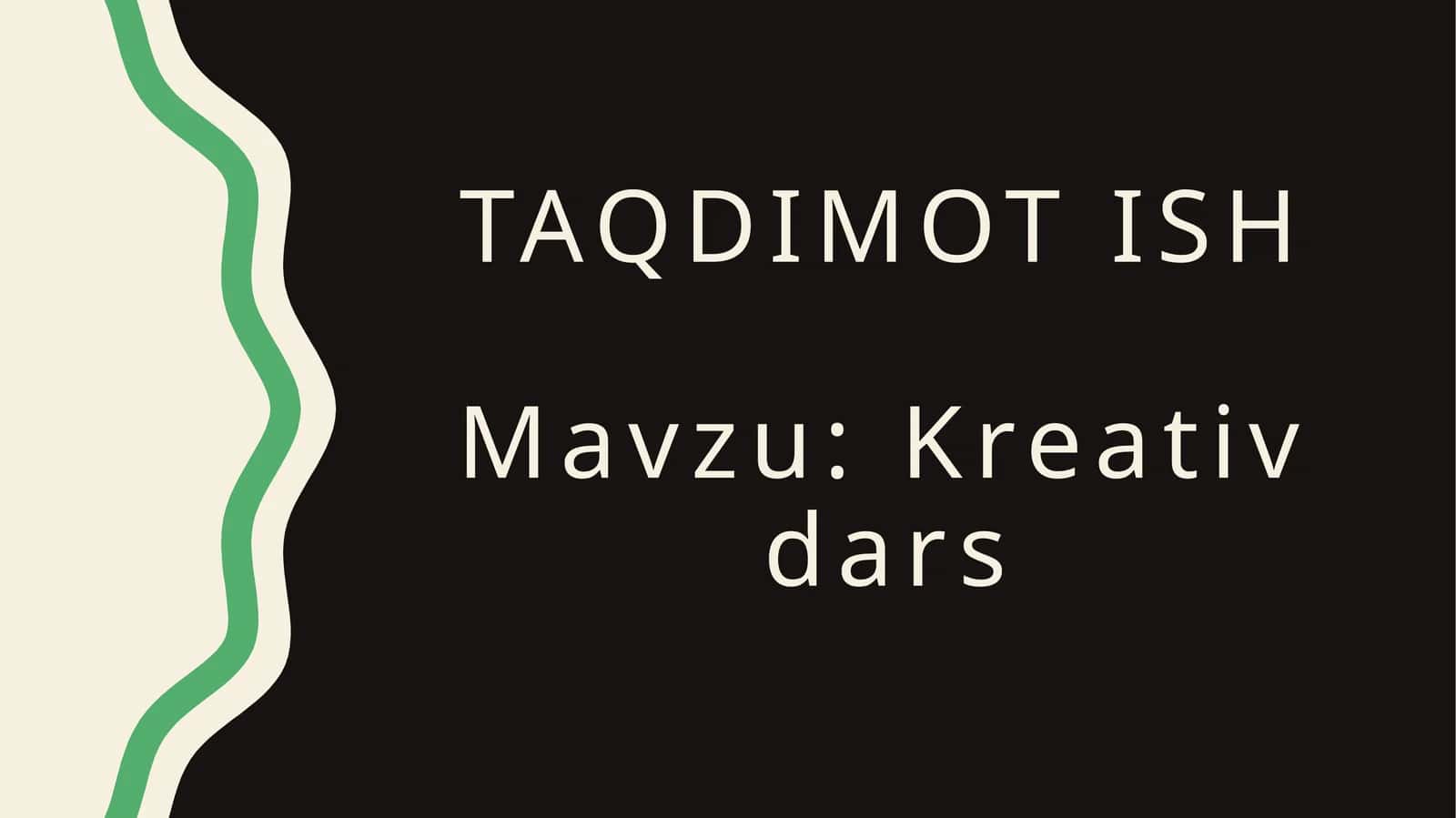 Kreativdars 1