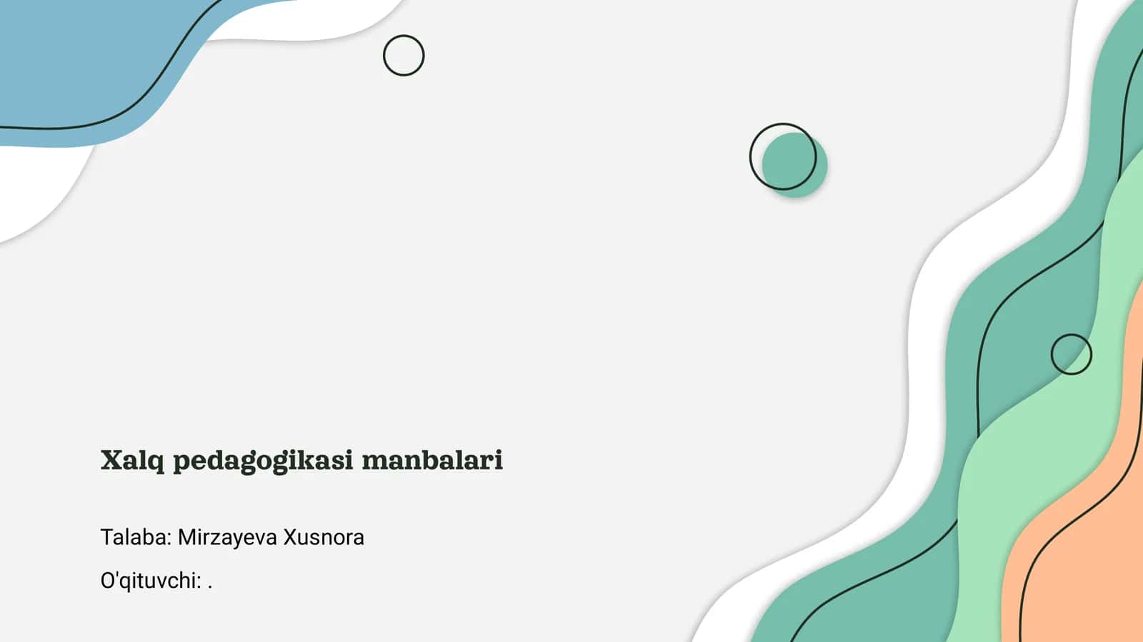 Xalq pedagogikasi manbalari 1