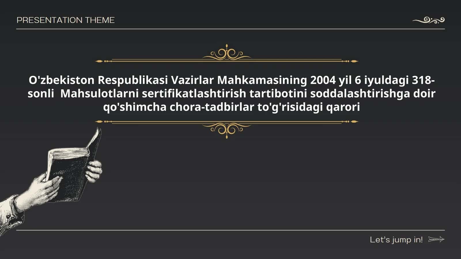 Mahsulotlarni sertifikatlashtirish tartibotini soddalashtirish 1