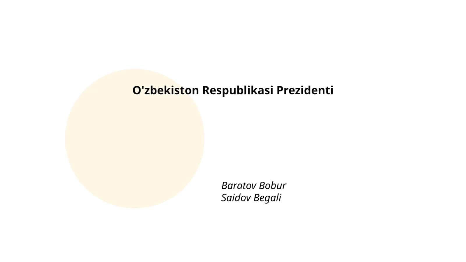 O'zbekiston Respublikasi Prezidenti vakolatlari 1