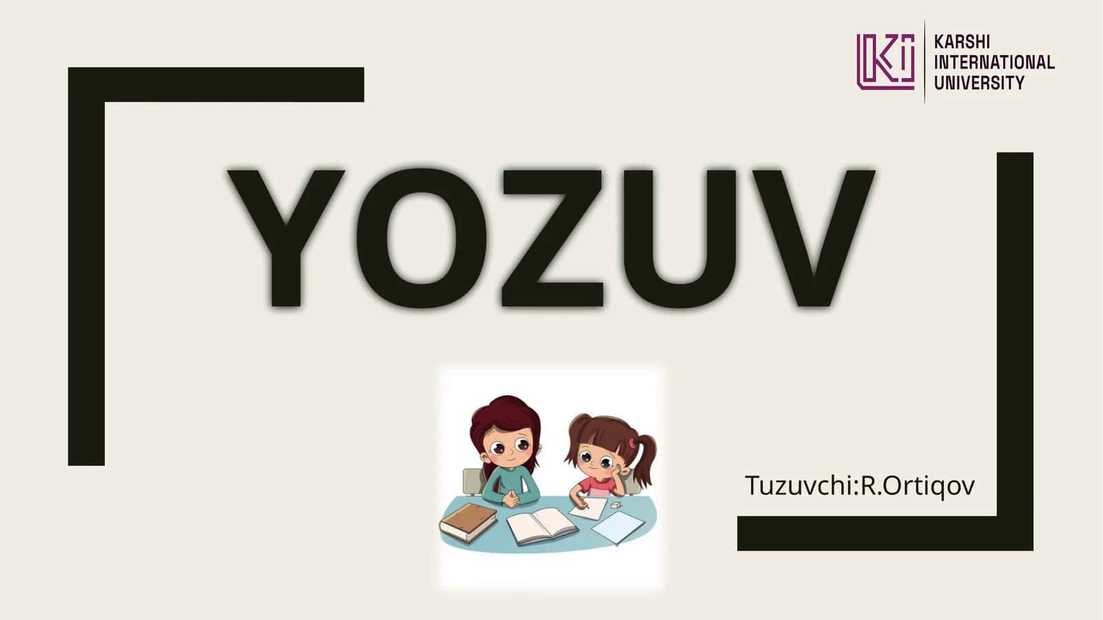 Yozuvnima? 1