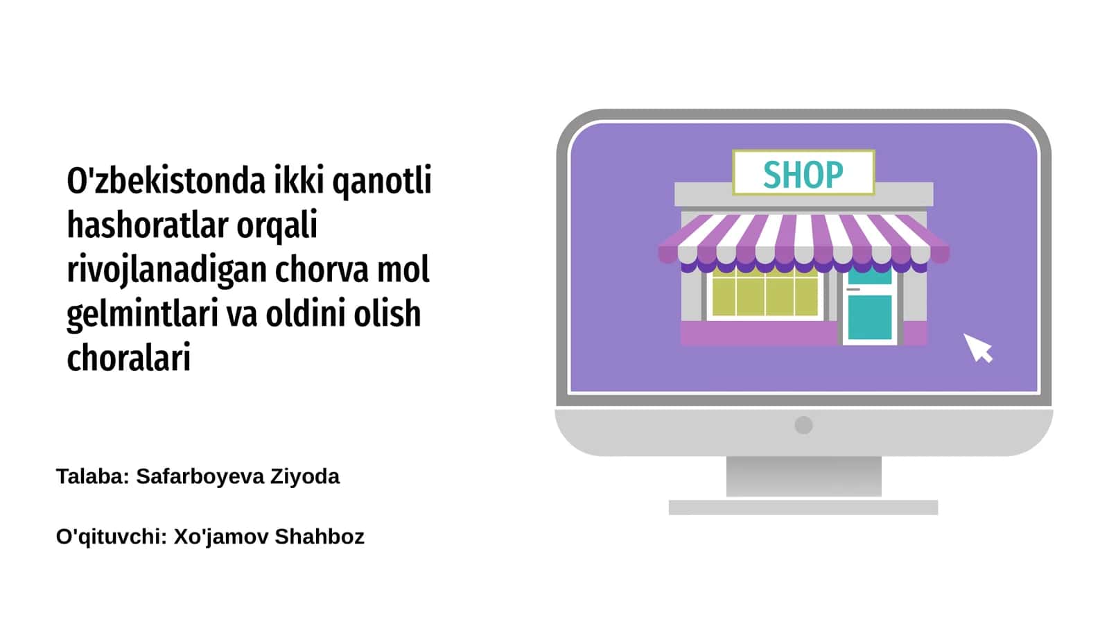 O'zbekistonda ikki qanotli hashoratlar orqali rivojlanadigan chorva mol gelmintlari va oldini olish choralari 1