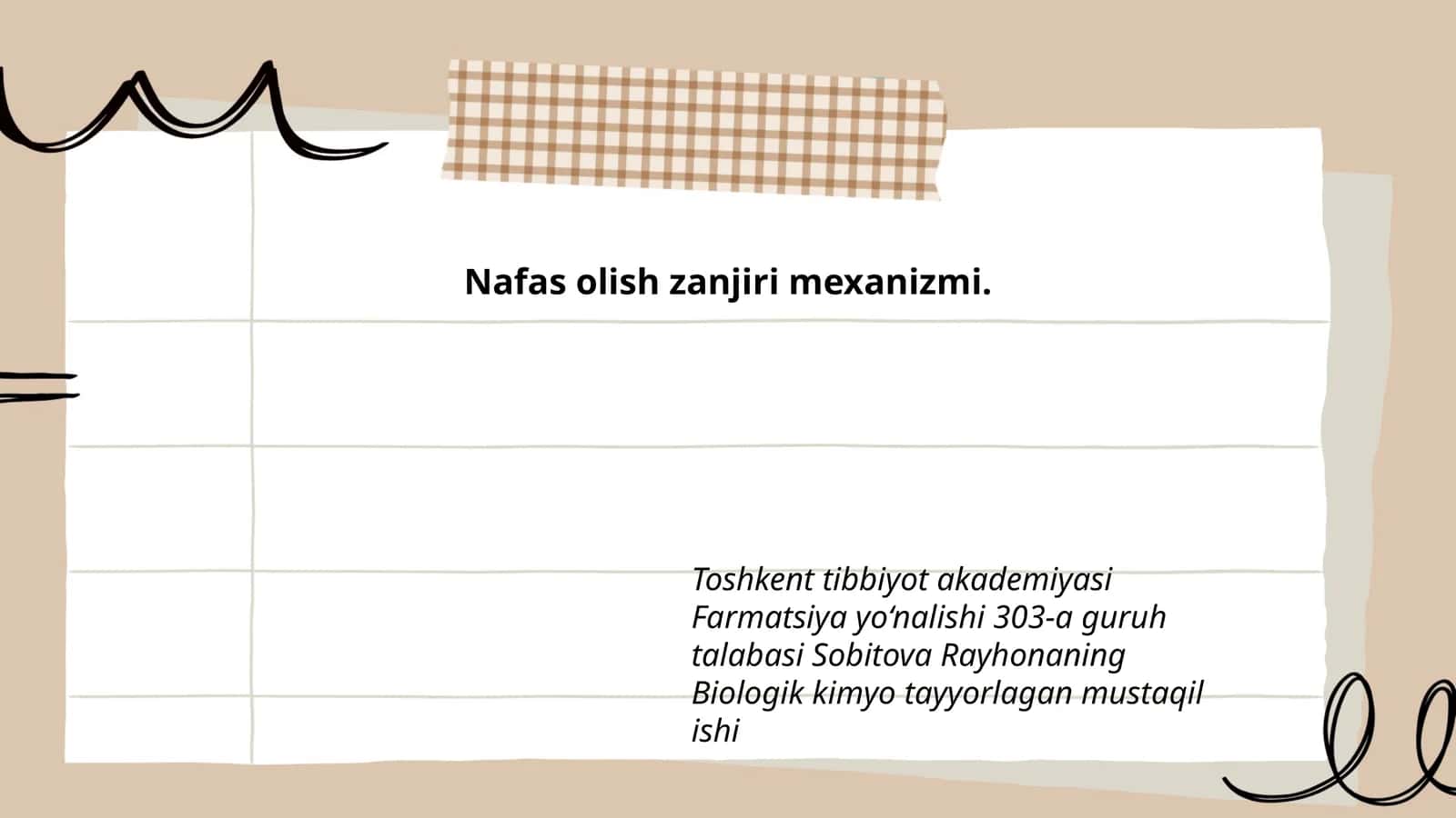 Nafas olish zanjiri mexanizmi 1