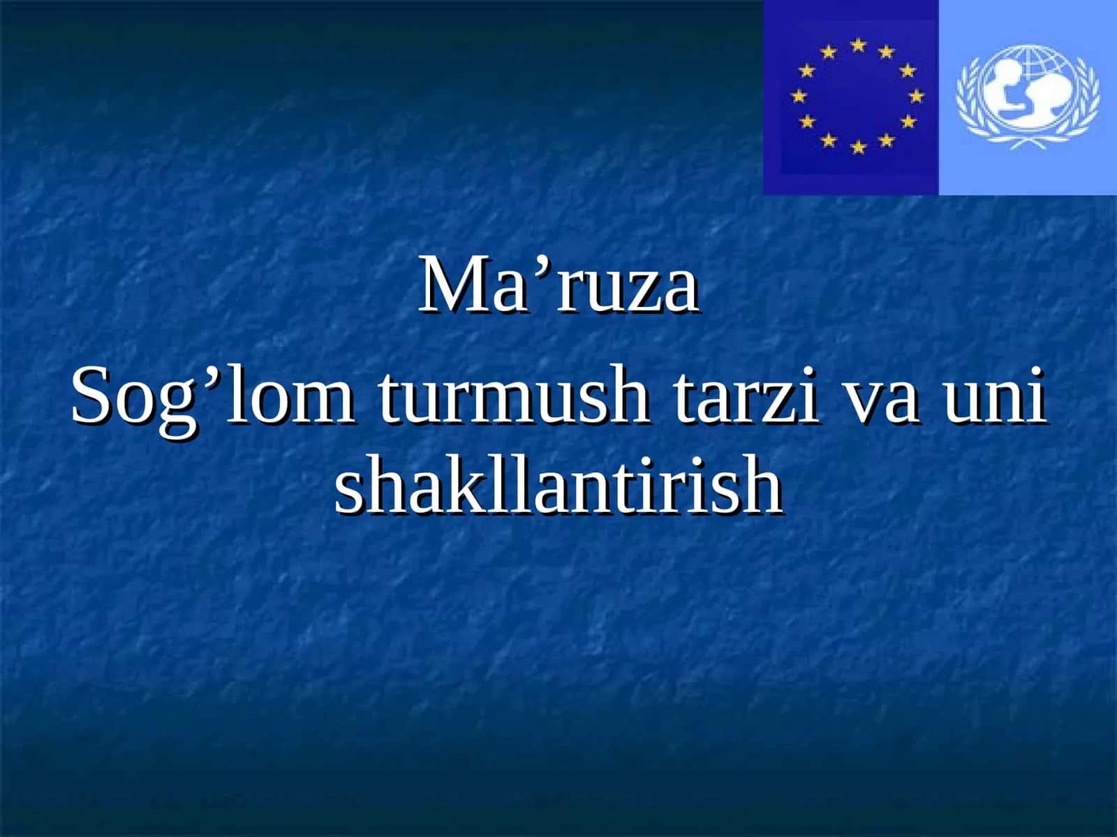 Sog’lom turmush tarzi va uni shakllantirish 1