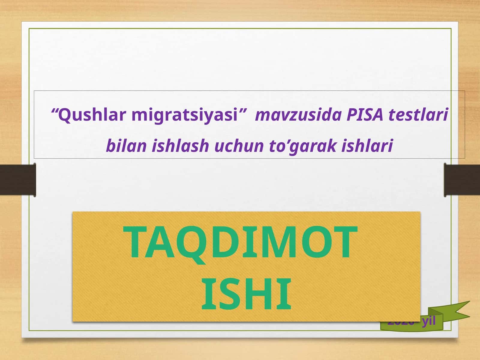Qushlar migratsiyasi 1