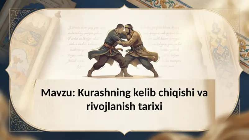 Kurashning kelib chiqishi va rivojlanish tarixi 1