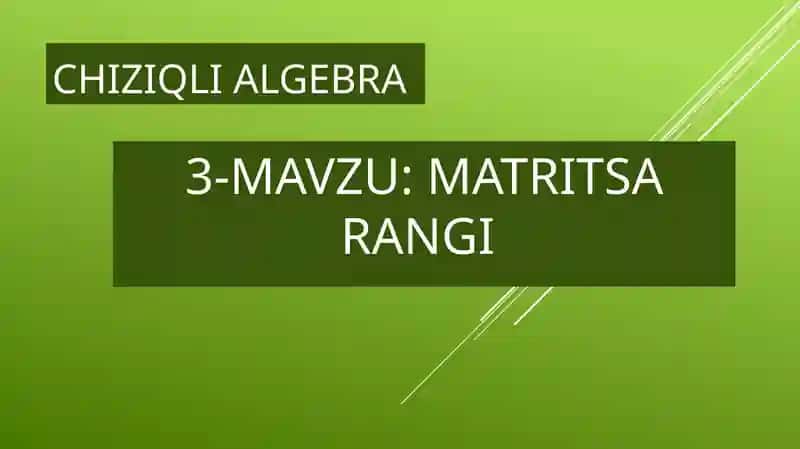 Matritsa Rangi