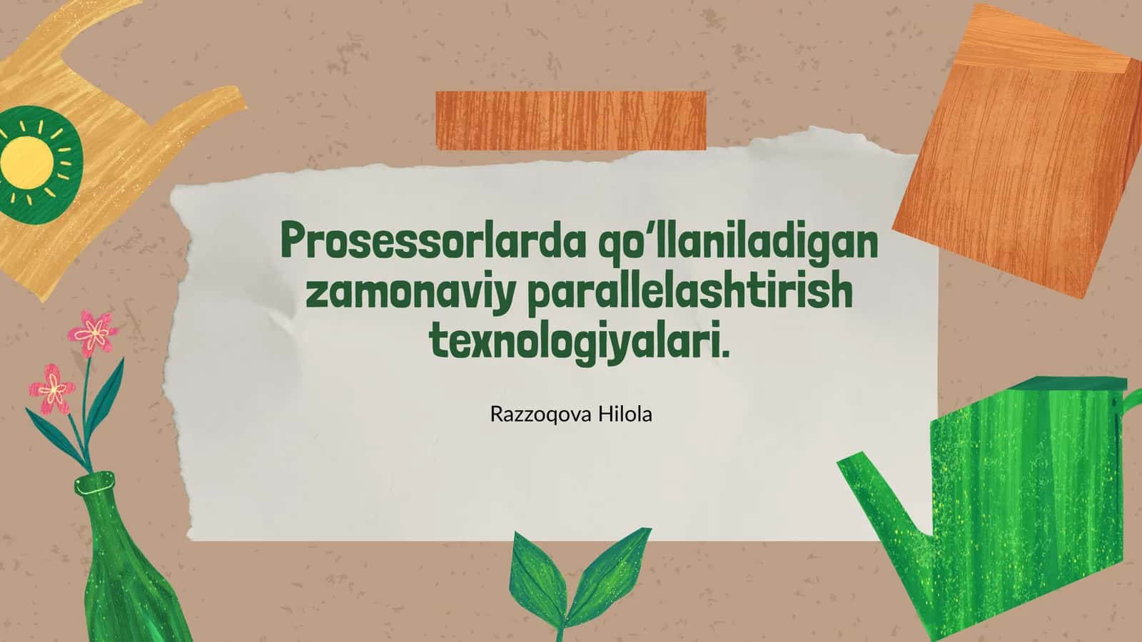 Zamonaviy parallelashtirish texnologiyalari 1