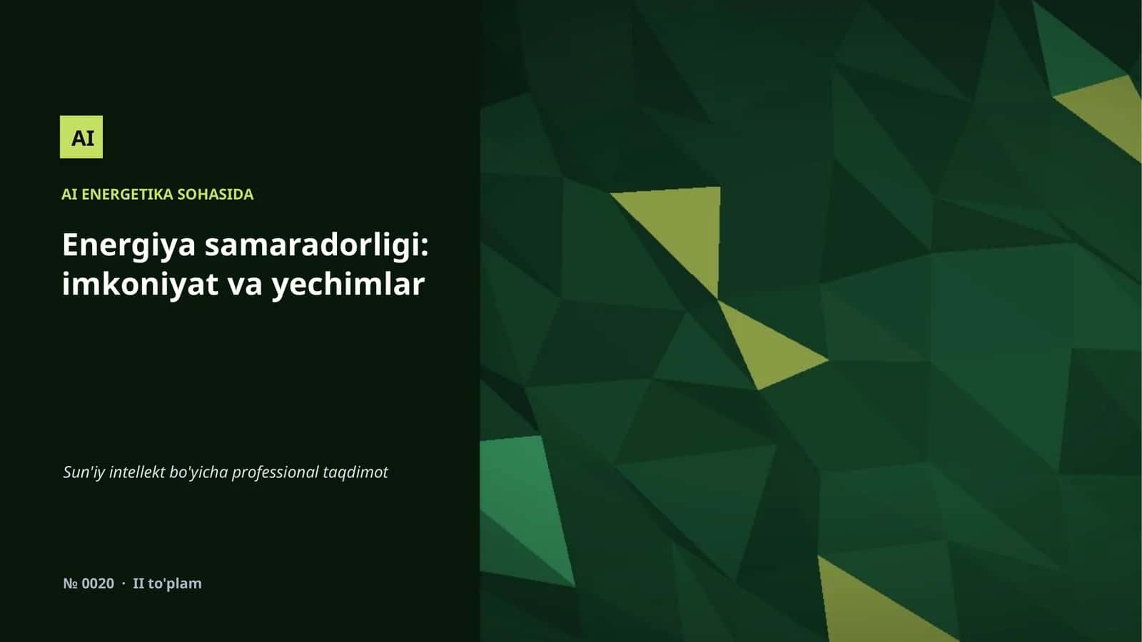 AI ENERGETIKA SOHASIDA 1