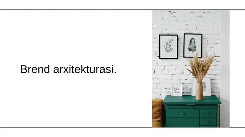 Brend arxitekturasi. 1