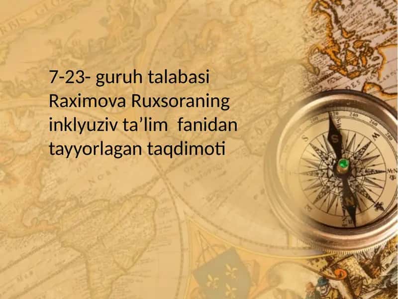 Dunyoqarash va ta'lim 1