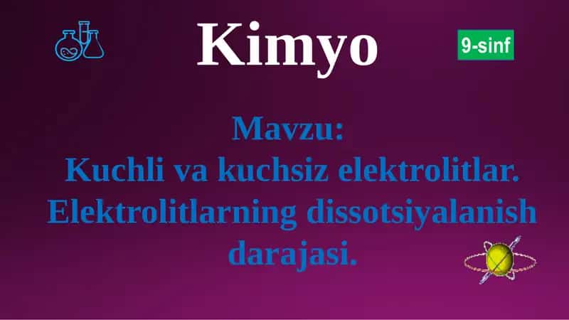 Kimyo 1