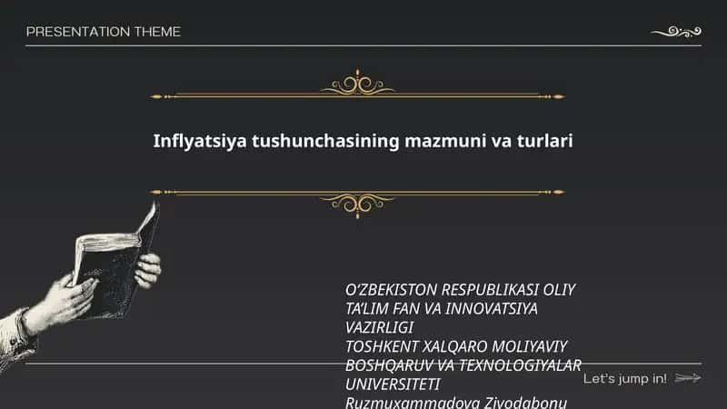 Inflyatsiya tushunchasining mazmuni va turlari 1