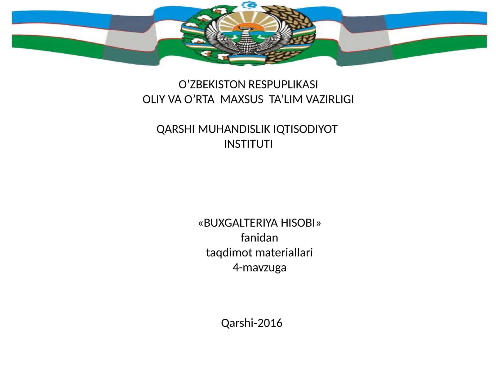 ASOSIY XО‘JALIK JARAYONLARI HISOBINING TAMOYILLARI 1