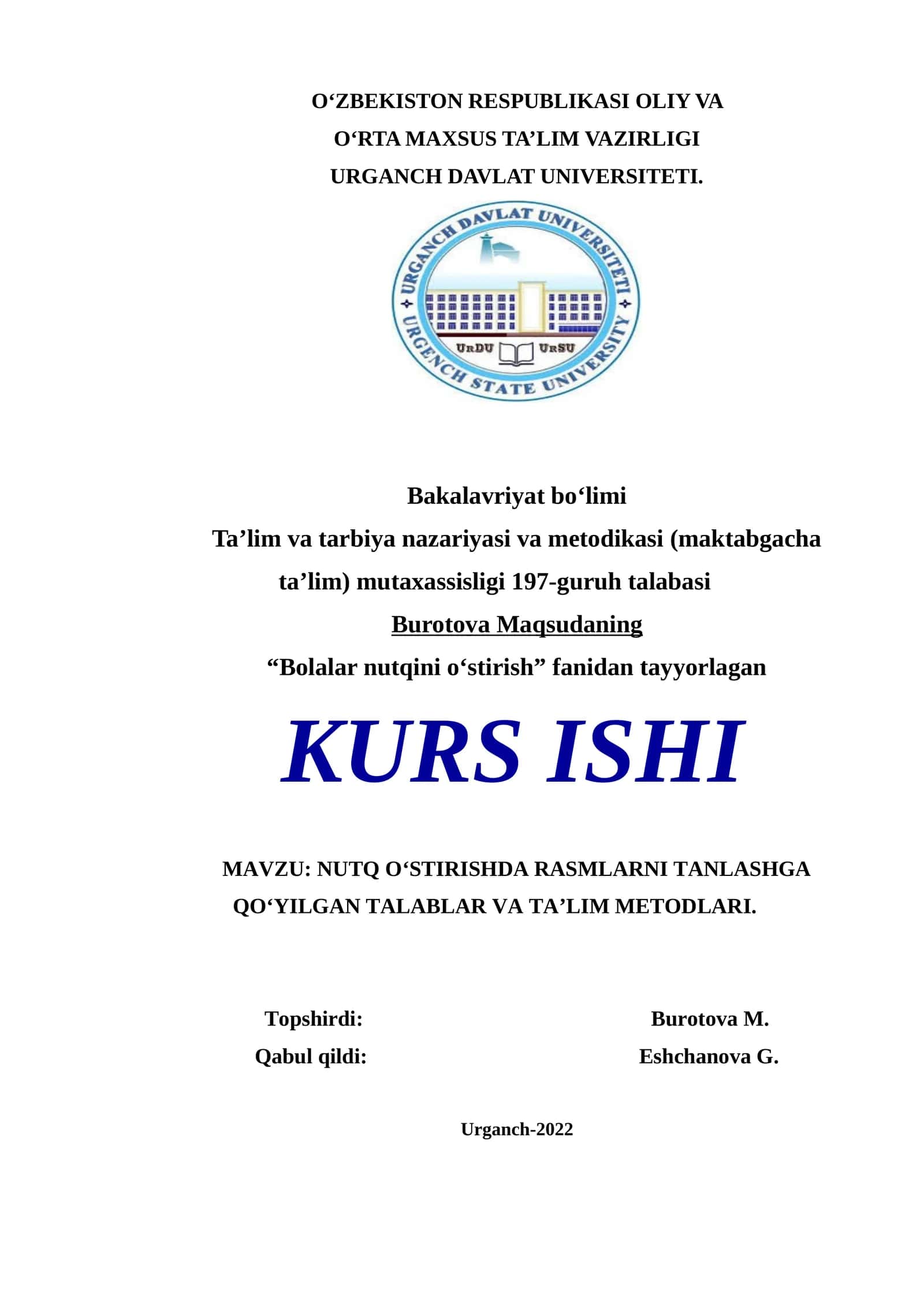 Nutq o‘stirishda rasmlarni tanlashga qo‘yilgan talablar va ta’lim metodlari 1