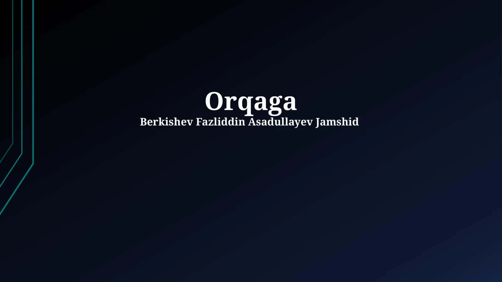 Orqaga 1