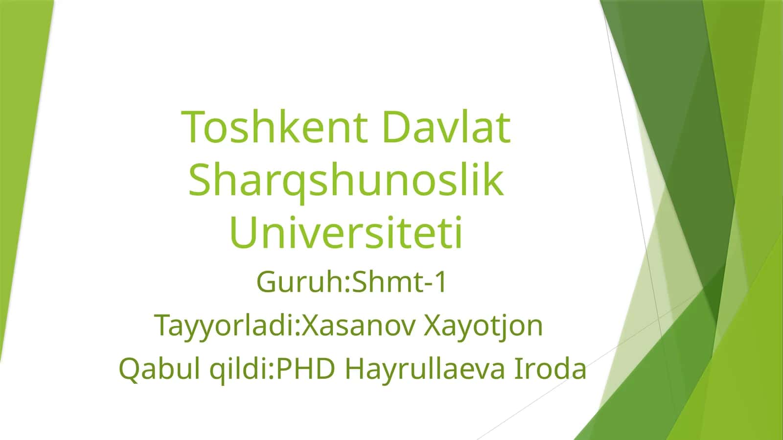 Islom Dinining Vujudga Kelishi 1