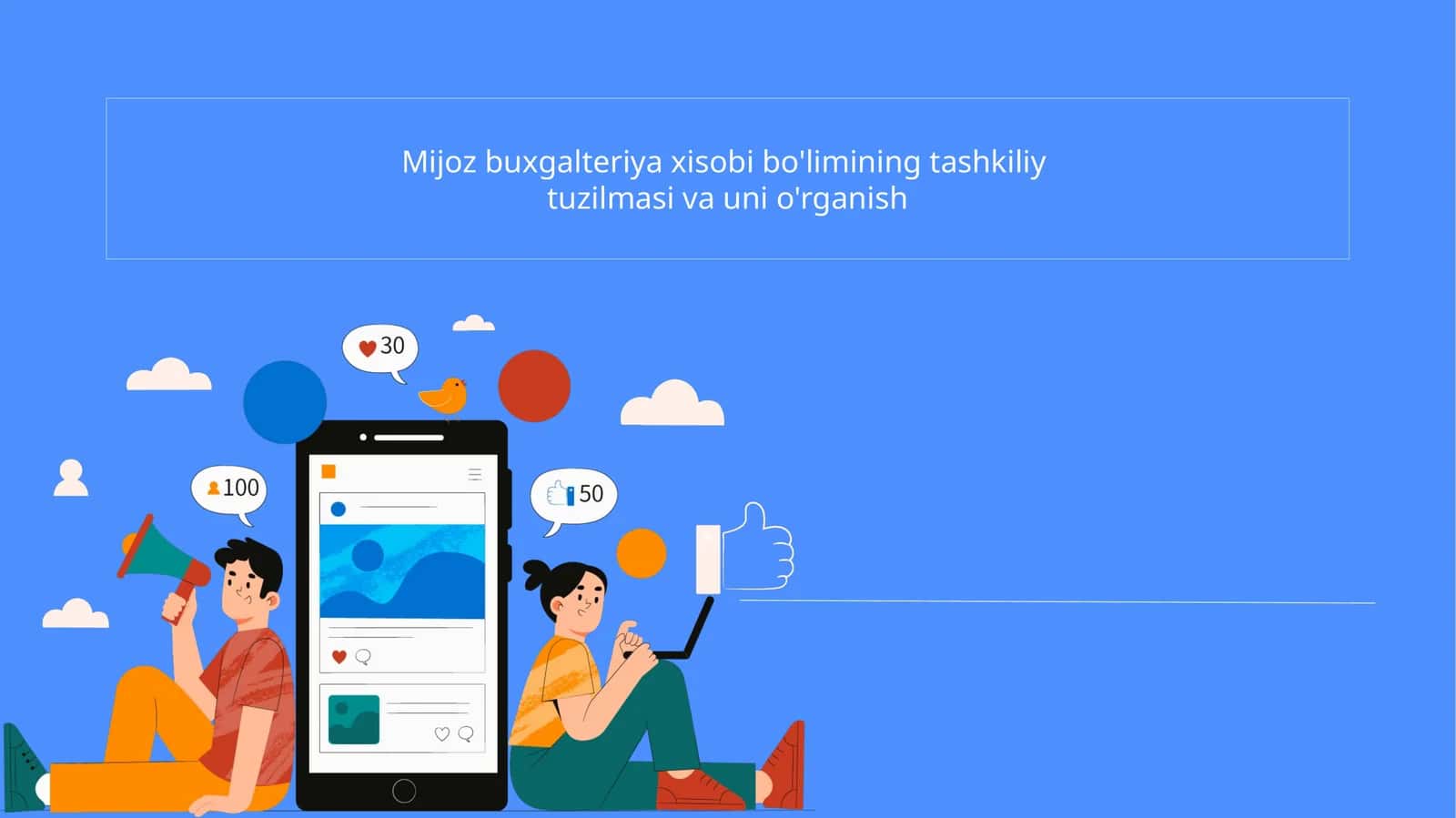 Mijoz buxgalteriya xisobi bo'limining tashkiliy  tuzilmasi va uni o'rganish 1