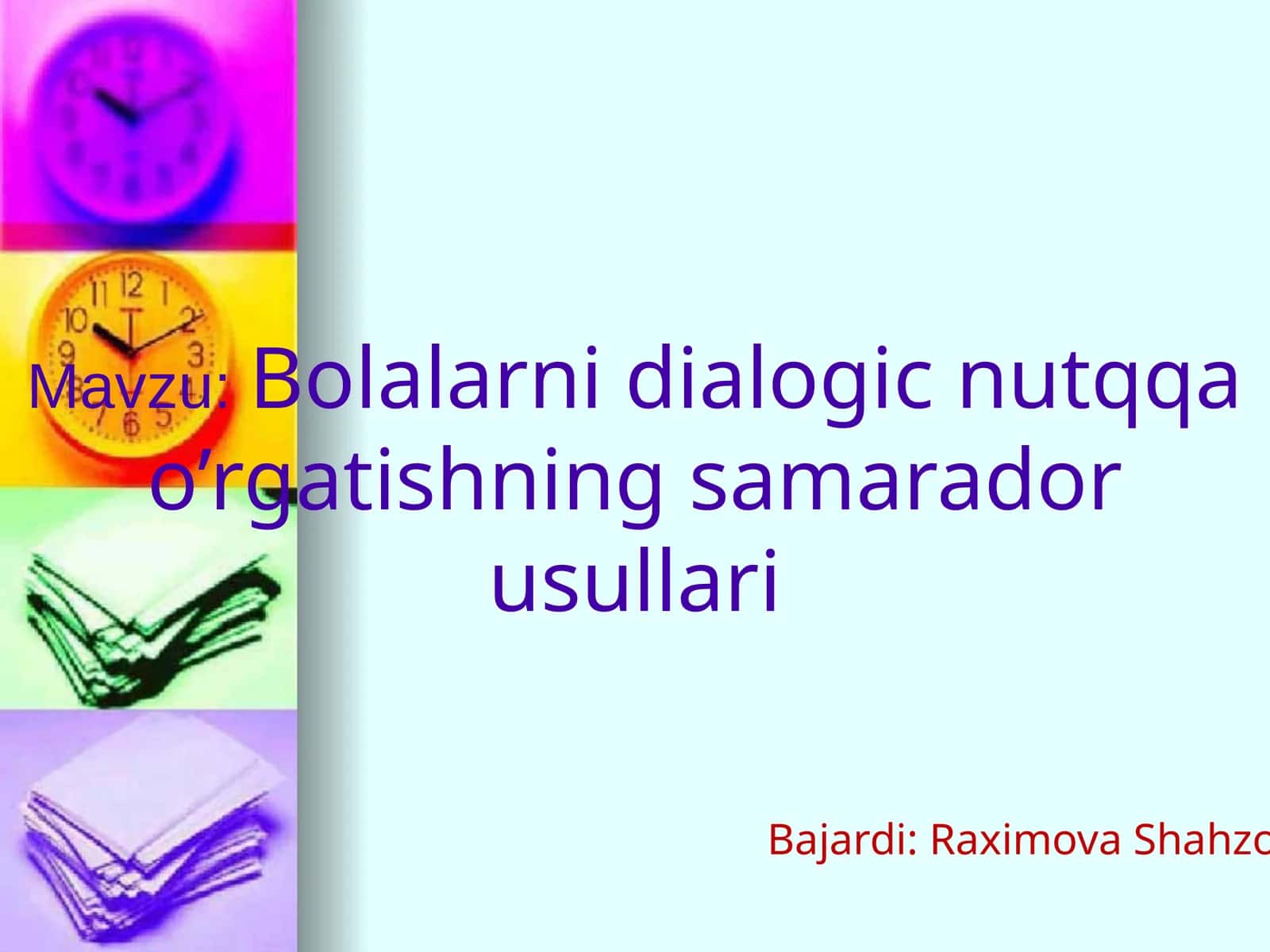 Bolalarni dialogik nutq a'rgatishning samarador usullari 1
