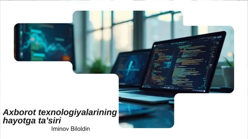 Axborot Texnologiyalari va Jamiyat 1