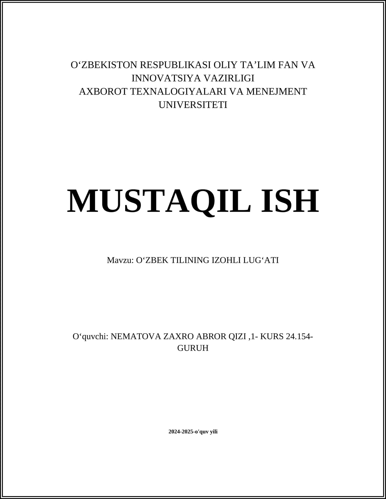 OʻZBEK TILINING IZOHLI LUGʻATI 1