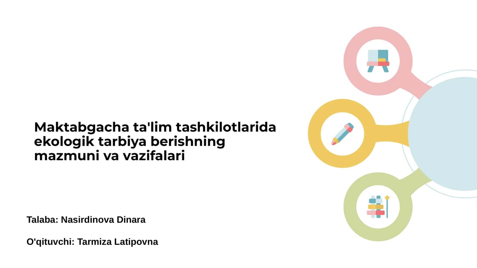 Ekologik tarbiya Maktabda 1