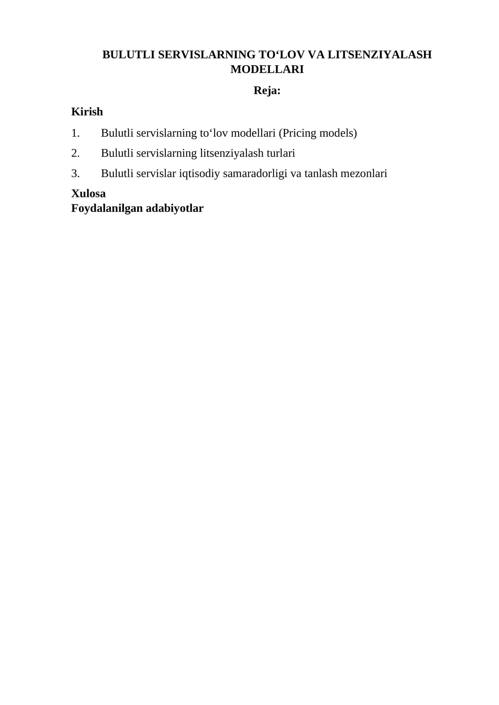 Bulutli servislar 1