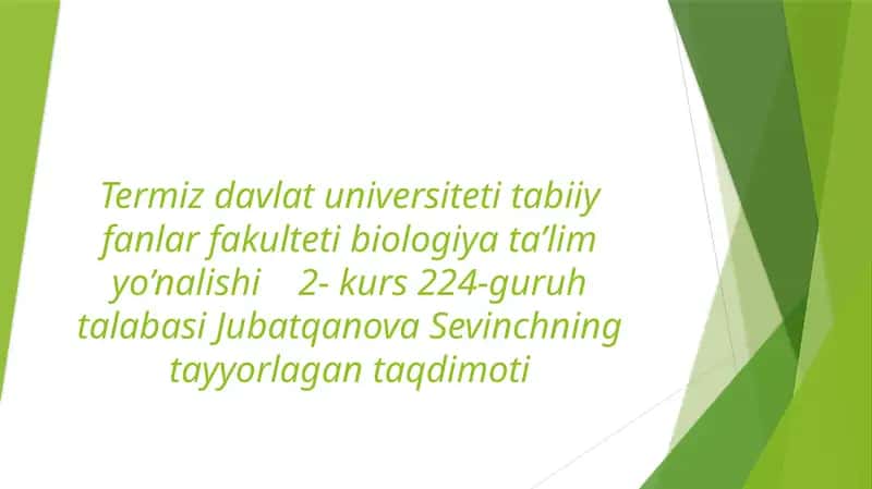Xromosoma abberatsiyalari yoki qaytatuzulishi 1