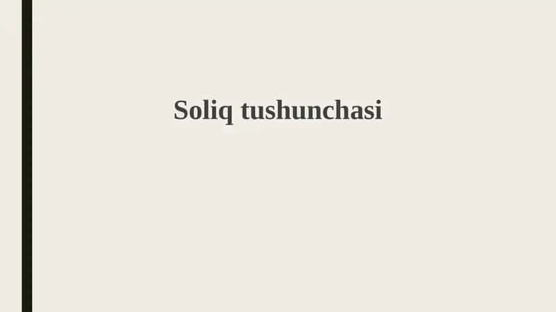 Soliqtushunchasi 1