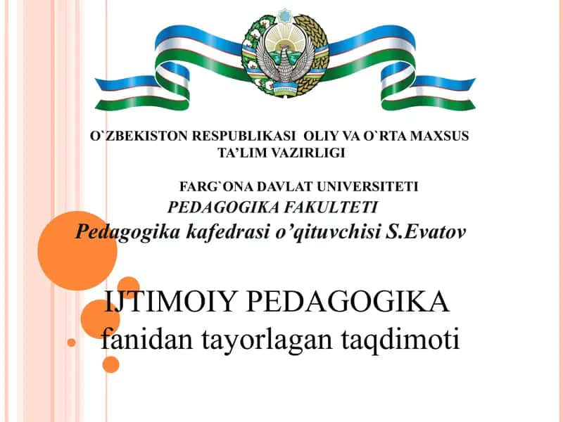 IJTIMOIY PEDAGOGIKA 1
